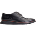 Base London Flight Scarpe Nere In Stile Brogue In Pelle Da Uomo