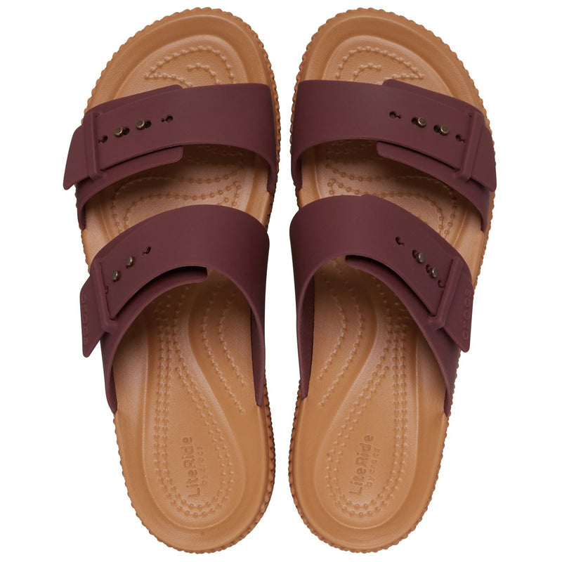 Crocs Brookly Buckle Low Sandali In Termoplastica Color Argilla Scuro Da Donna