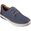 Skechers Hyland - Ratner Scarpe Da Uomo In Cotone Blu Scuro Con Lacci
