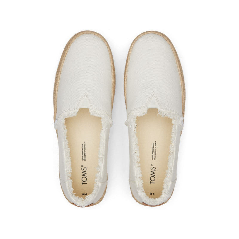 TOMS Valencia Espadrillas Bianche Da Donna In 100% Cotone