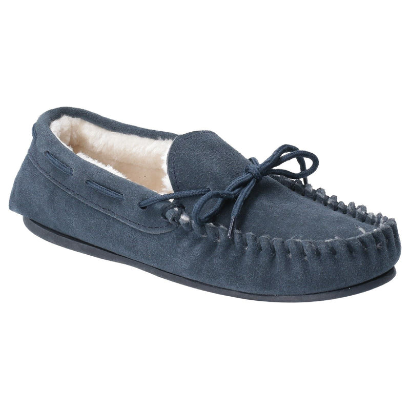 Hush Puppies Allie Pantofole Da Donna In Camoscio Blu Scuro