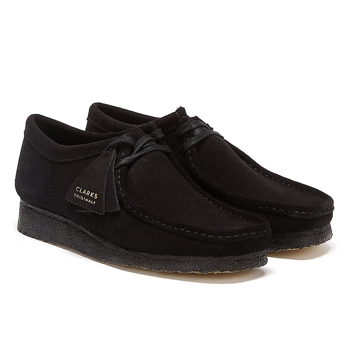 Clarks Scarpe Nere Originali Wallabee Da Uomo