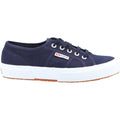 Superga 2750 Cotu Classic Sneakers Da Donna In 100% Cotone Blu Marino/Bianche.