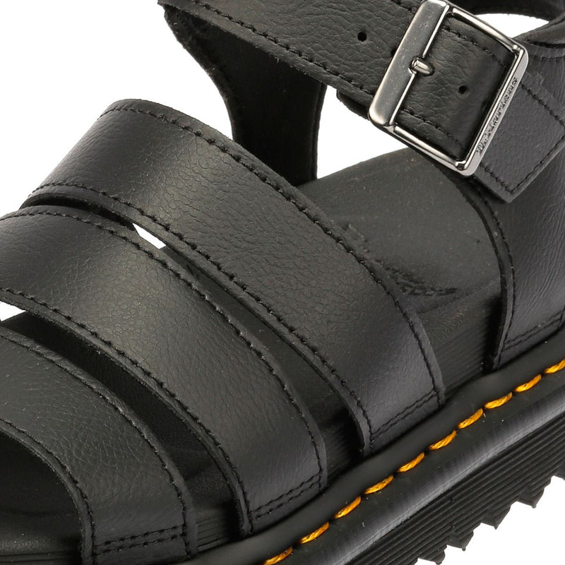 Dr. Martens Blaire Athena Sandali Neri In Pelle Da Donna