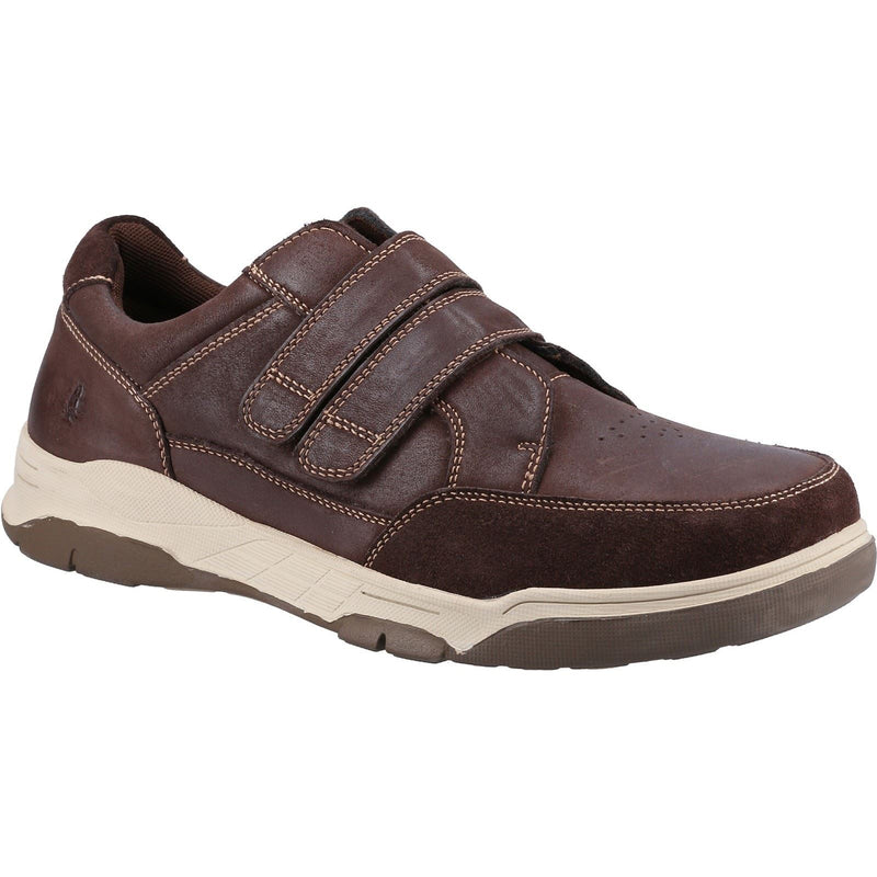 Hush Puppies Fabian Double Strap Mocassini Da Uomo In Pelle Marrone