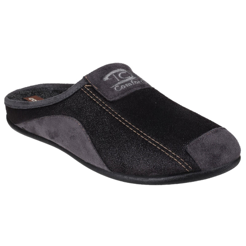 Cotswold Westwell Pantofole Da Uomo In Tessuto Nero