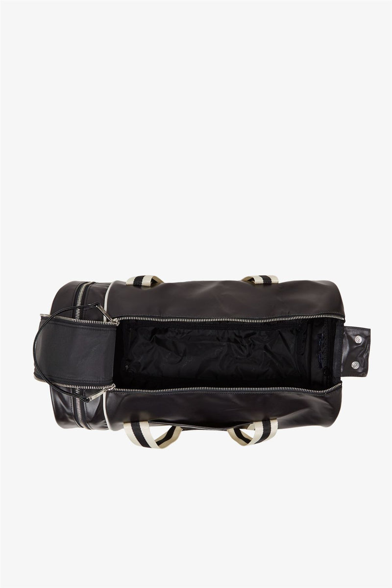 Fred Perry Classic Barrel Borsa A Tracolla In Poliestere Nero/Ecru