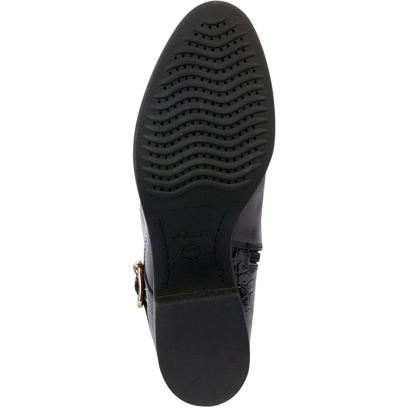 Geox D Felicity Stivali Da Donna In Pelle Nera