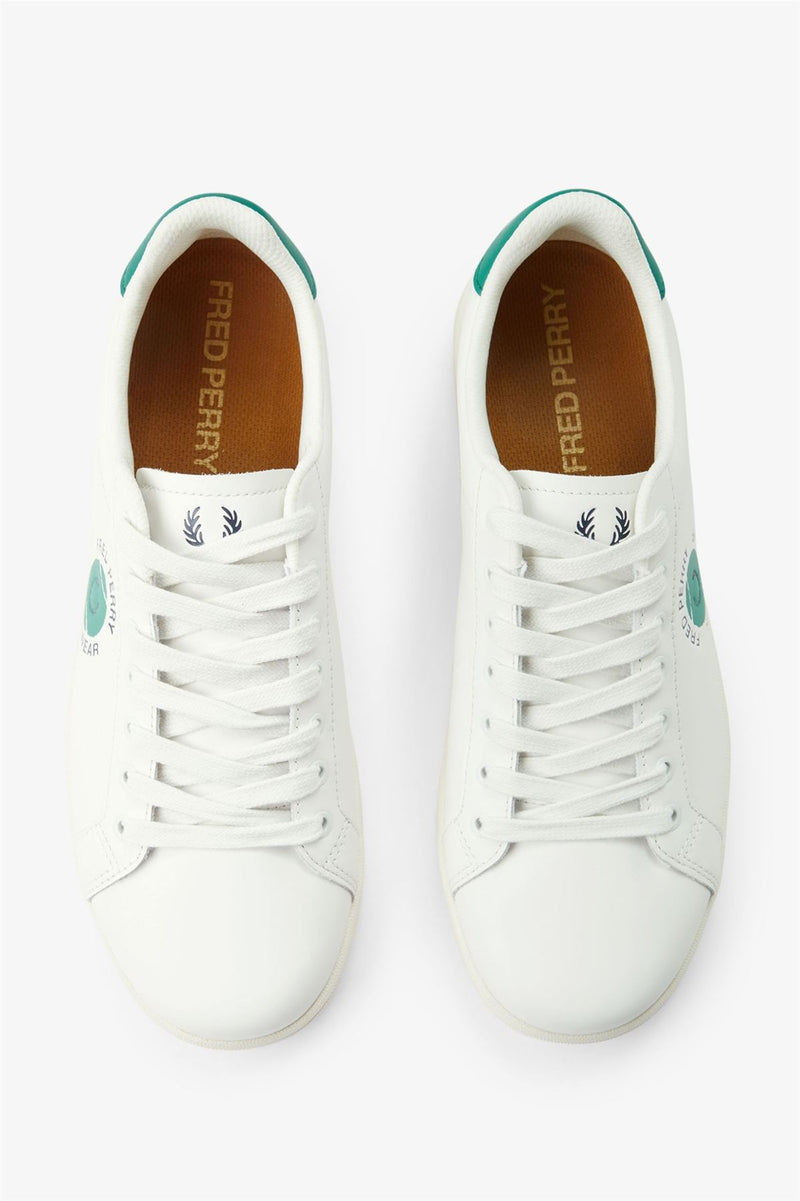 Fred Perry Tennis Cupsole Sneakers Bianche In Pelle Da Uomo