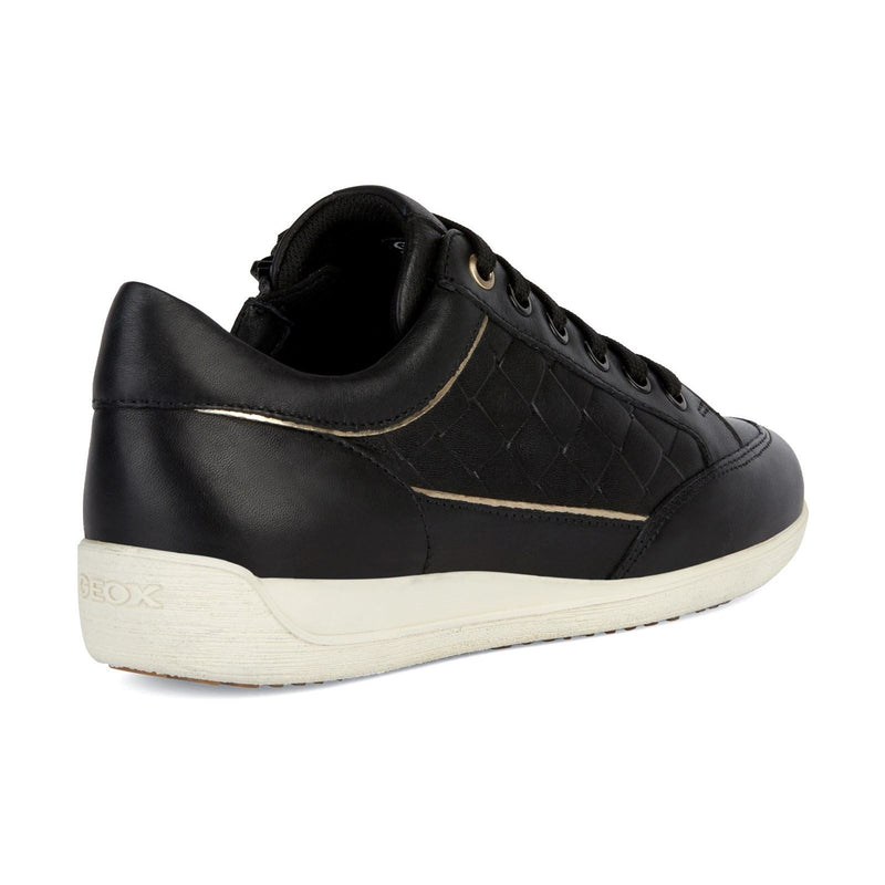 Geox D MYRIA Sneakers Nere Da Donna In Ecopelle