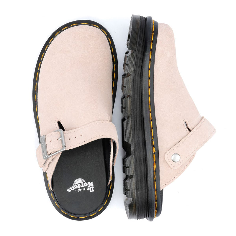 Dr. Martens Zebzag EH Mules Rosa In Camoscio Da Donna