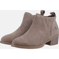 Hush Puppies Isobel Stivali Da Donna In Pelle Color Taupe