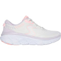 Skechers D'Lux Walker 2.0 Active Pace Sneakers Da Donna In Tessuto Bianco Sporco/Rosa