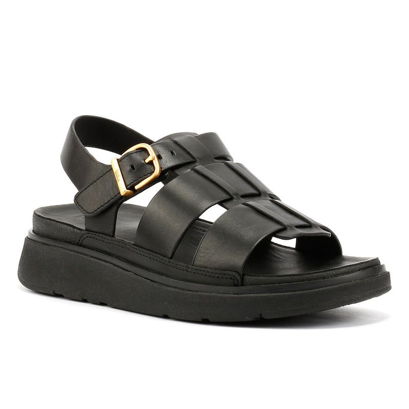 FitFlop GEN-FF Fisherman Sandali Neri In Pelle Da Donna