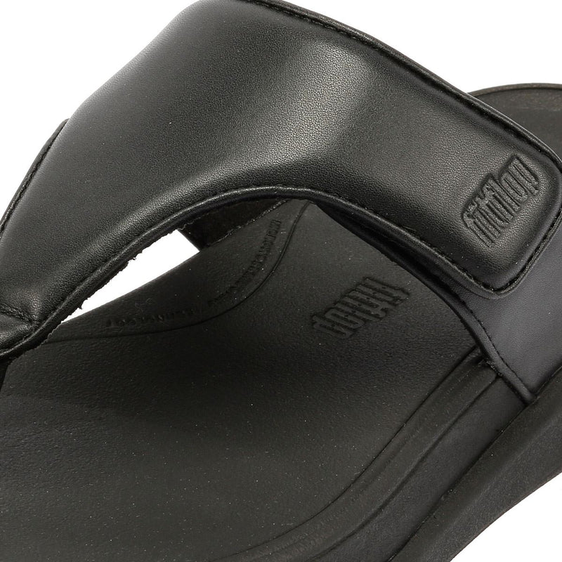 FitFlop F-Mode Go Adjustable Flatform Sandali Neri Da Donna