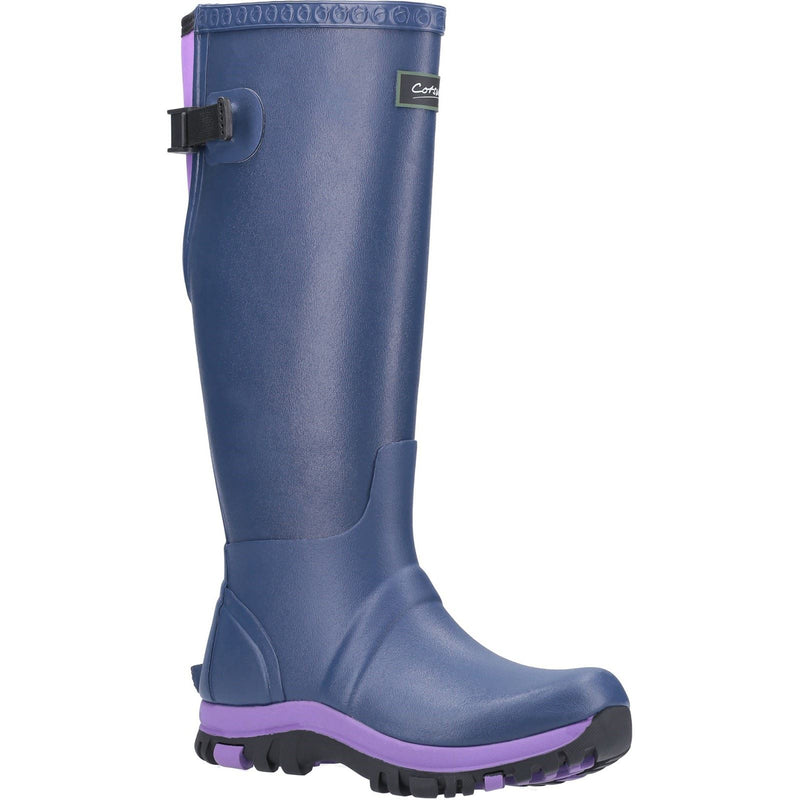 Cotswold Realm Stivali Di Gomma Blu/Viola