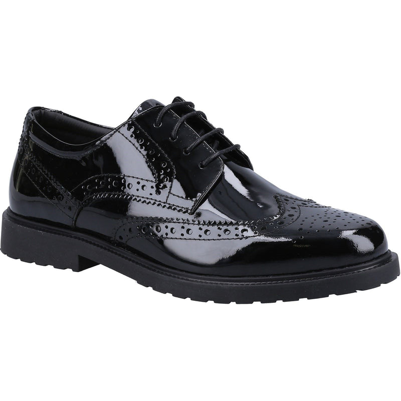 Hush Puppies Verity Scarpe Stringate Nere In Vernice Da Donna