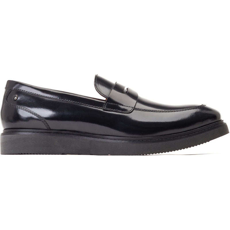 Base London Sid Mocassini Neri In Pelle Da Uomo