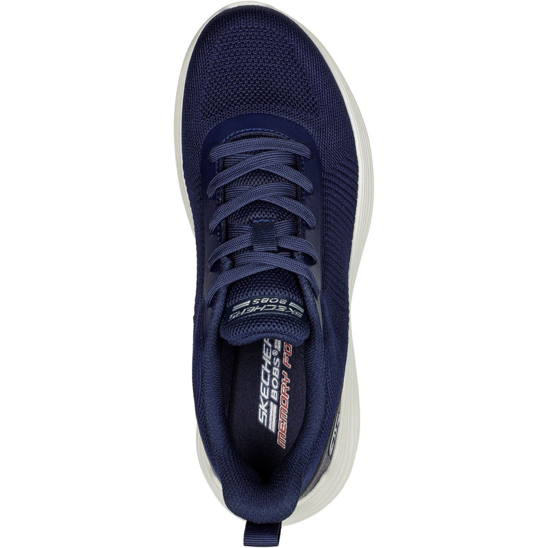Skechers Bobs Squad Waves Sneakers Da Donna In Tessuto Blu Scuro