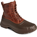 Sperry Duck Float Stivali Di Gomma Marrone In Pelle