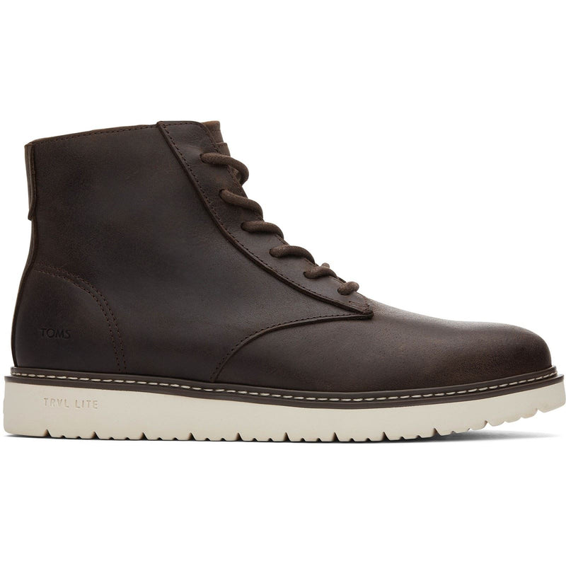 TOMS Navi TRVL Lite Ranger Stivali Da Uomo In Pelle Marrone Scuro