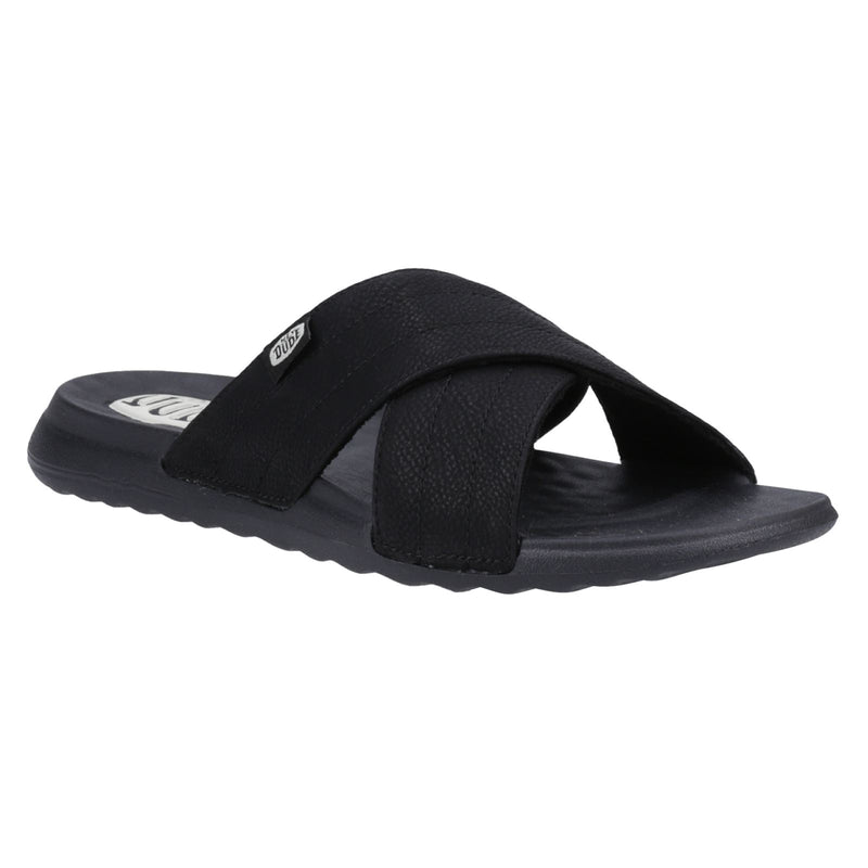 HEYDUDE Christi Slide Distressed Sandali Neri Da Donna