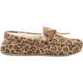 Hush Puppies Allie Pantofole Da Donna In Camoscio Con Stampa Leopardata