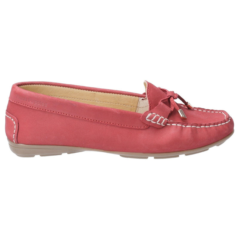 Hush Puppies Maggie Mocassini Rossi In Pelle Da Donna