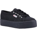Superga 2790 Linea Up And Down Sneakers Nere Intere Da Donna In Cotone Al 100%