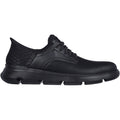 Skechers Garza Gervin Scarpe Stringate In Pelle Da Uomo Nere
