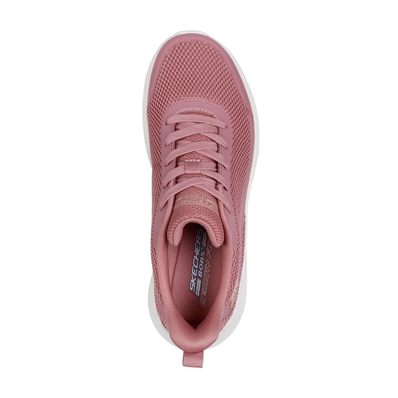 Skechers Bobs Squad Waves Still Wading Scarpe Da Ginnastica Da Donna In Tessuto Rosa