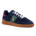 Ralph Lauren Heritage Area Sneakers Blu Da Uomo In Camoscio