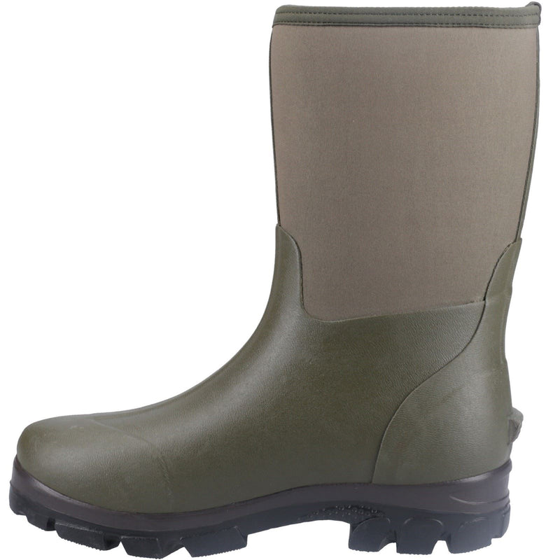 Cotswold Kensington Stivali In Gomma Verde In Pelle