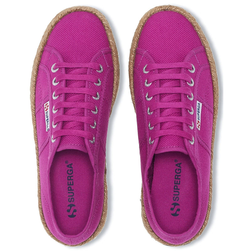 Superga 2790 Rope Sneakers Da Donna Viola Viola Al 100% In Cotone
