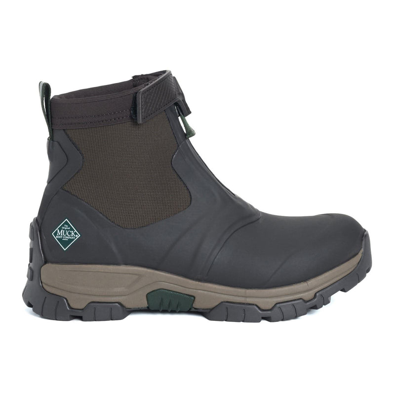 Muck Boots Apex Mid Zip Stivali Di Gomma Color Marrone Scuro