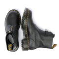 Dr. Martens 1460 Pascal Front Zip Stivali Neri In Pelle Da Donna