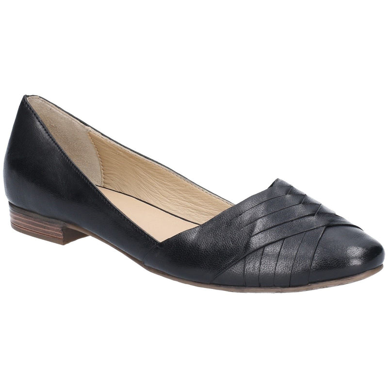 Hush Puppies Marley Ballerina Ballerine Nere Da Donna In Pelle