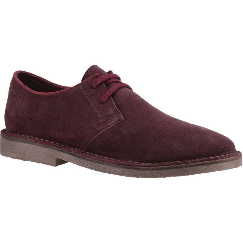 Hush Puppies Scout Scarpe Stringate Uomo In Camoscio Bordeaux