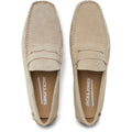 Jack & Jones Jensen Mocassini In Camoscio Da Uomo Color Moonbeam