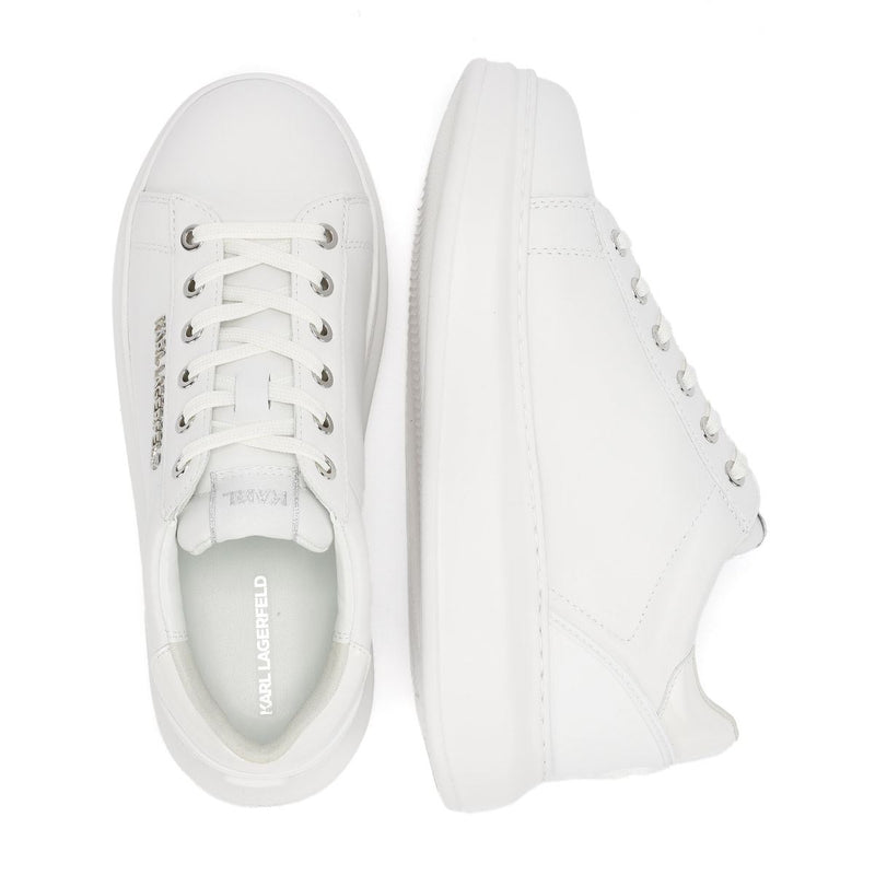 Karl Lagerfeld Kapri NFT Kounter Scarpe Da Ginnastica Bianche In Pelle Da Donna
