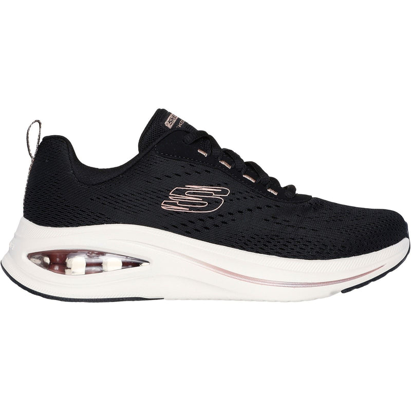 Skechers Skech-Air Meta Neutral Air Sneakers Da Donna In Poliestere Nero/Oro Rosa