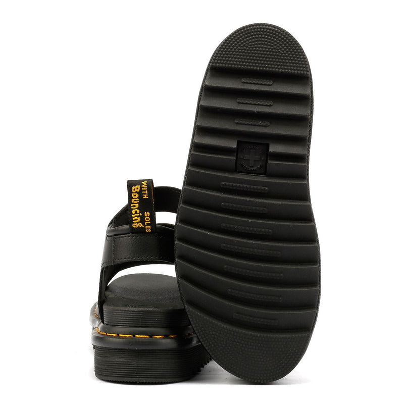 Dr. Martens Blaire Athena Sandali Neri In Pelle Da Donna