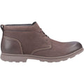 Hush Puppies Tyson Chukka Stivali Da Uomo In Pelle Marrone.