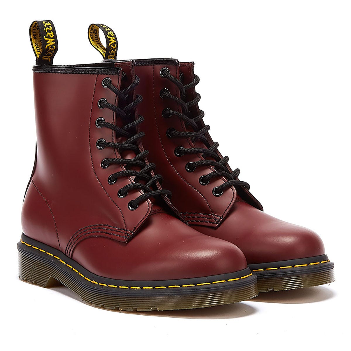 Dr. Martens 1460 Smooth Donna Stivali in pelle rosso ciliegia