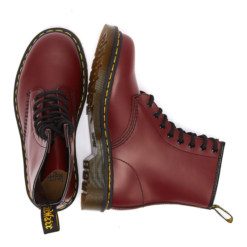 Dr. Martens 1460 Smooth Uomo Stivali in pelle rosso ciliegia