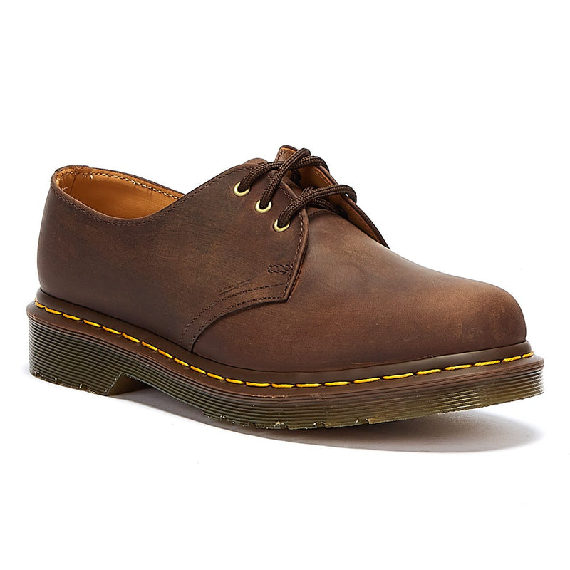 Dr. Martens 1461 Crazy Horse Donna Scarpe in pelle marrone Gaucho