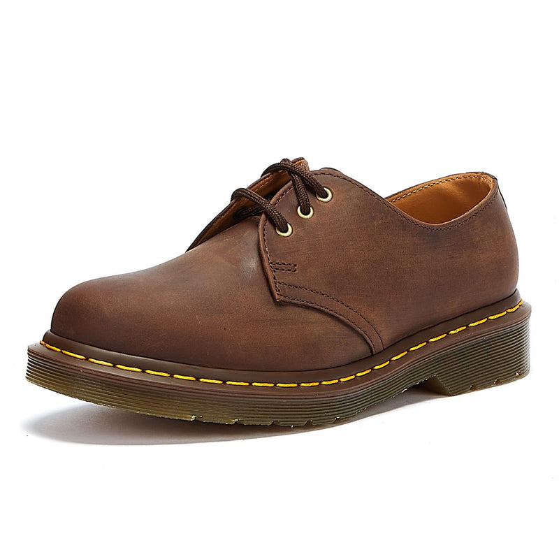 Dr. Martens 1461 Crazy Horse Donna Scarpe in pelle marrone Gaucho