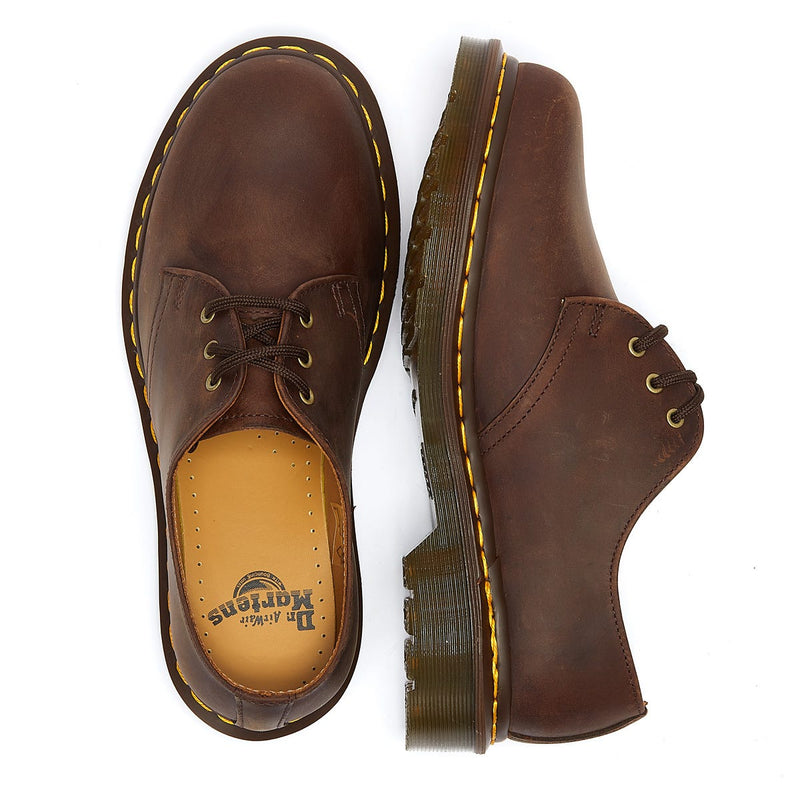 Dr. Martens 1461 Crazy Horse Donna Scarpe in pelle marrone Gaucho