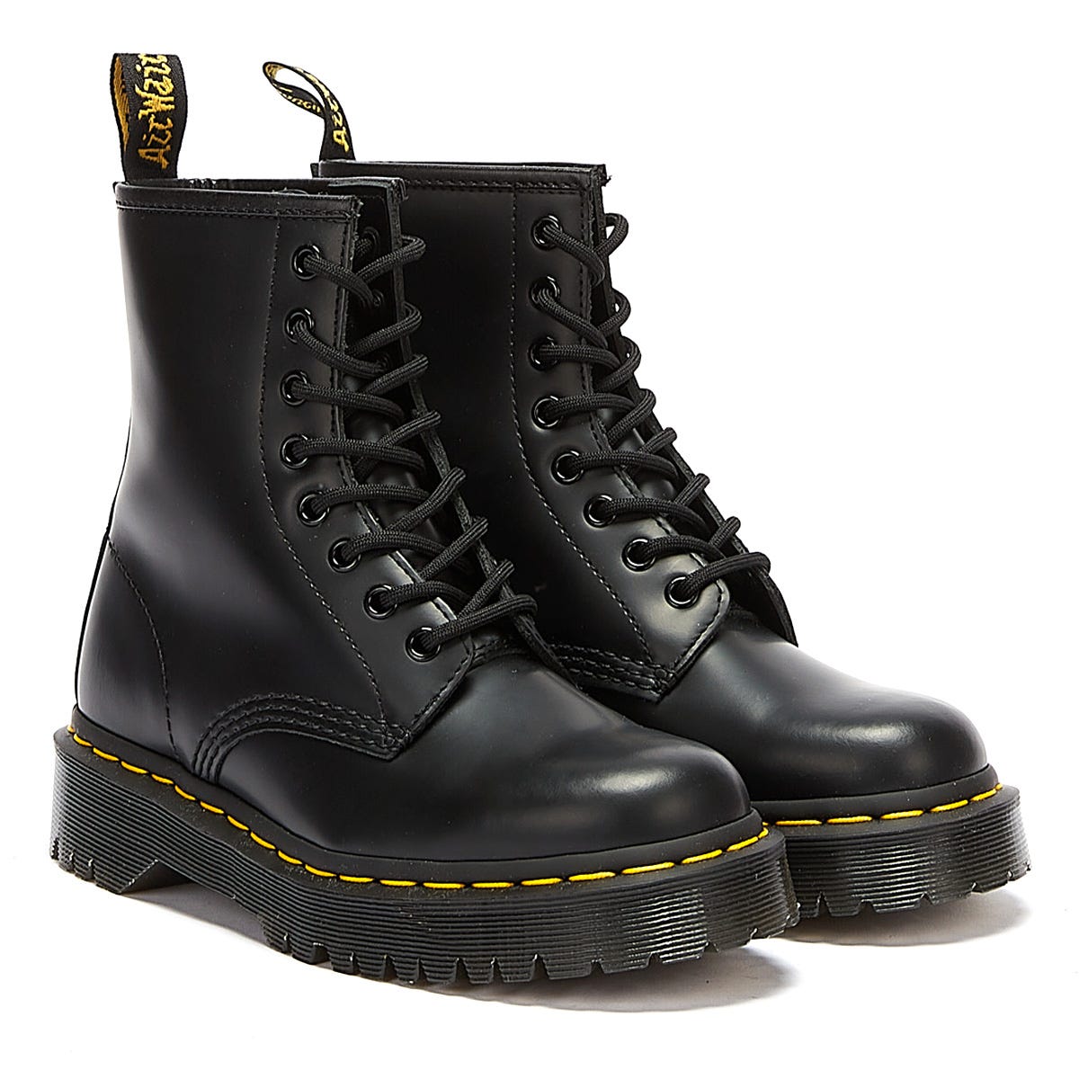 Dr. Martens 1460 Bex Pelle Liscia Donna Stivali Neri