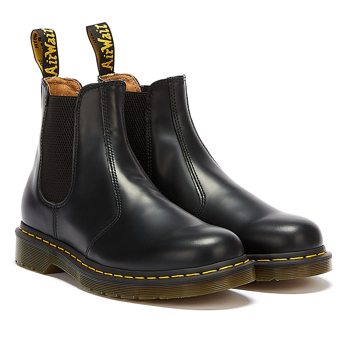 Dr. Martens 2976 Pelle Liscia YS Donna Stivali Neri